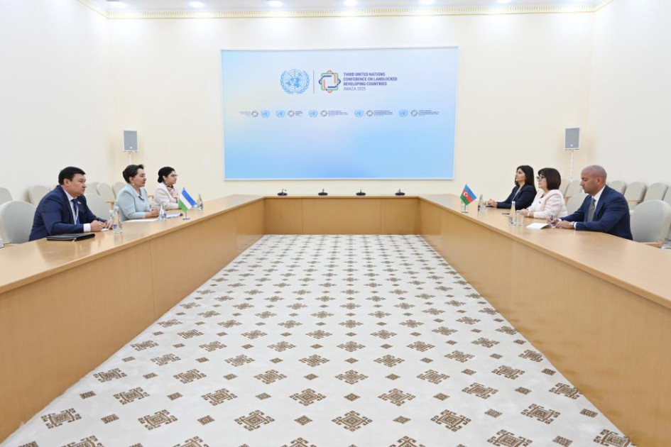 Milli Məclisin sədri Türkmənistanda Özbəkistan Ali Məclisi Senatının sədri ilə görüşüb<font color=red> - FOTOLAR</font>