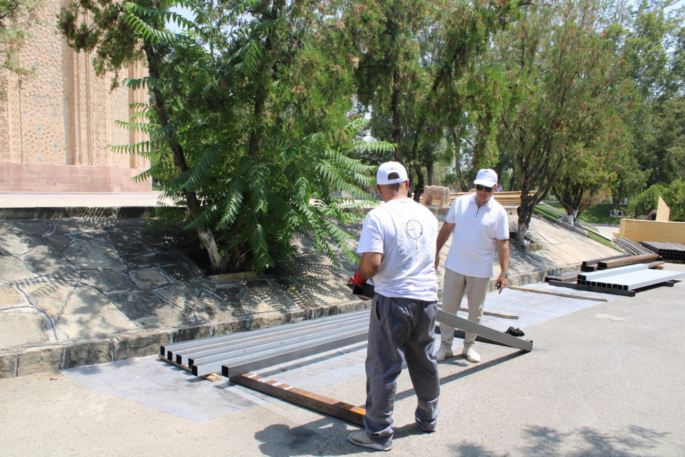 Möminə xatun türbəsinin bərpasına başlanılıb<font color=red> - FOTOLAR</font>