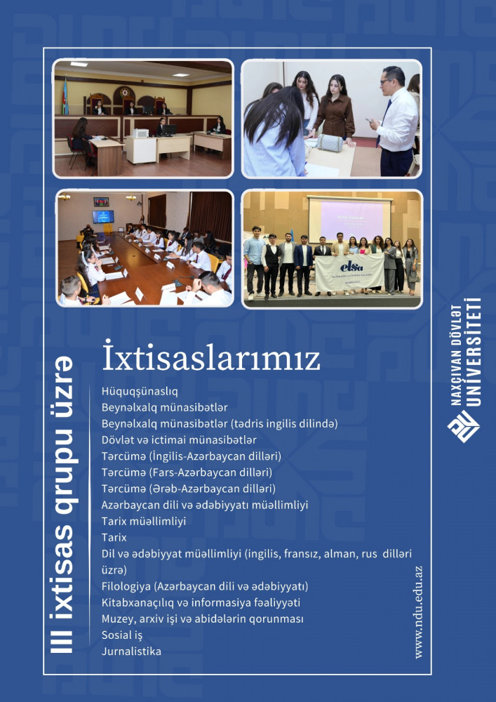 Gələcəyinizi Naxçıvan Dövlət Universiteti ilə qurun<font color=red> - FOTOLAR</font>