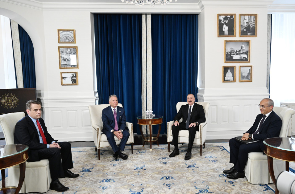Vaşinqtonda Azərbaycan Prezidenti İlham Əliyevin ABŞ Prezidentinin xüsusi elçisi Stiv Uitkoff ilə görüşü olub<font color=red> - FOTOLAR</font>