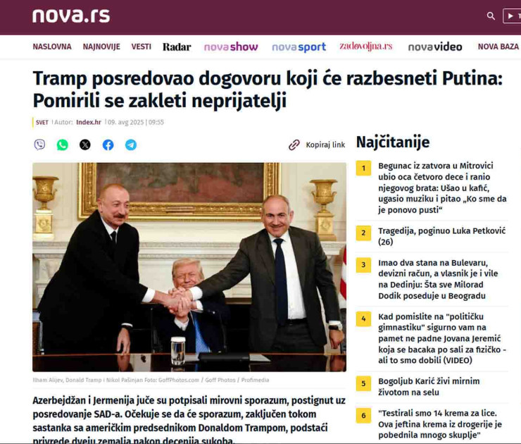 Qərbi Balkan mediası Vaşinqtonda keçirilən Sülh Sammitini diqqətdə saxlayıb<font color=red> - FOTOLAR</font>