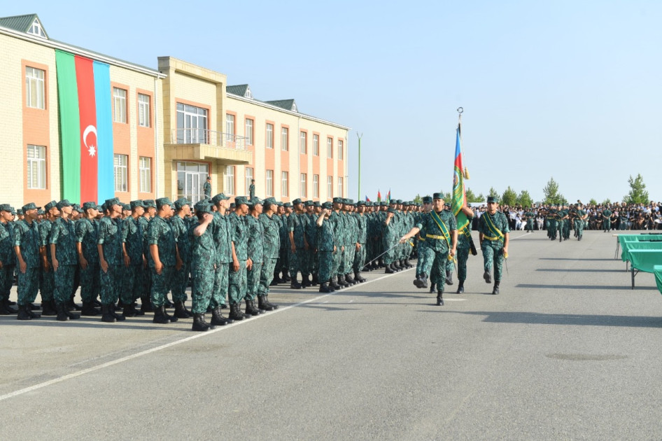 DSX-nin gənc əsgərləri Vətənə sədaqət andı içiblər<font color=red> - FOTOLAR</font>