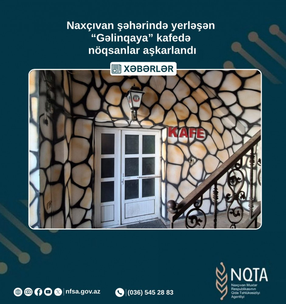 Naxçıvanda daha bir kafenin fəaliyyəti məhdudlaşdırılıb<font color=red> - FOTOLAR</font>