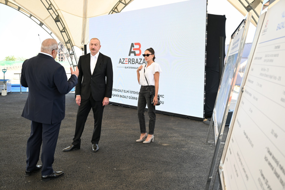 Gəncə şəhərində bazalt məhsullarının istehsalı müəssisəsinin təməli qoyulub<font color='red'> - YENİLƏNİB</font><font color=red> - FOTOLAR</font>