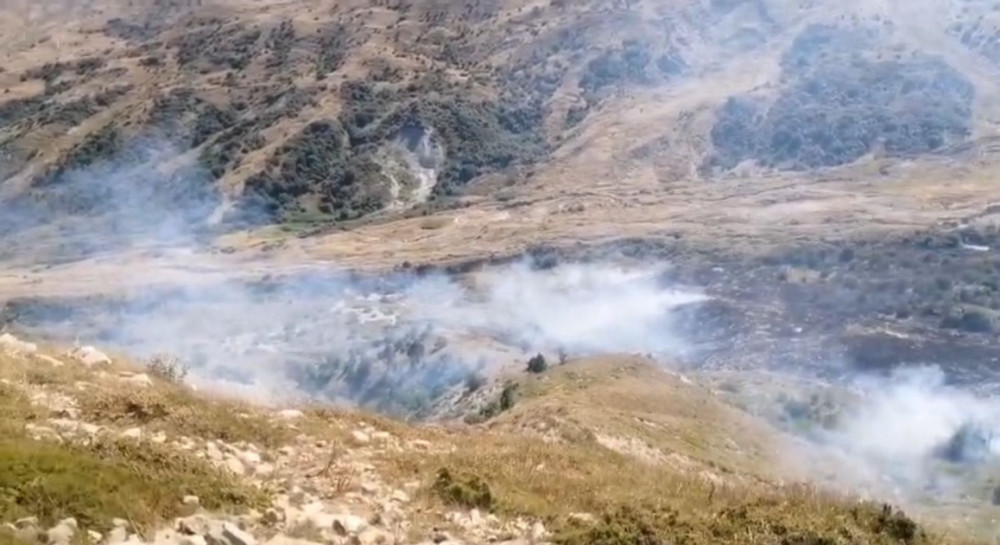 İsmayıllının dağlıq ərazilərində yanğın baş verib<font color=red> - FOTOLAR</font>