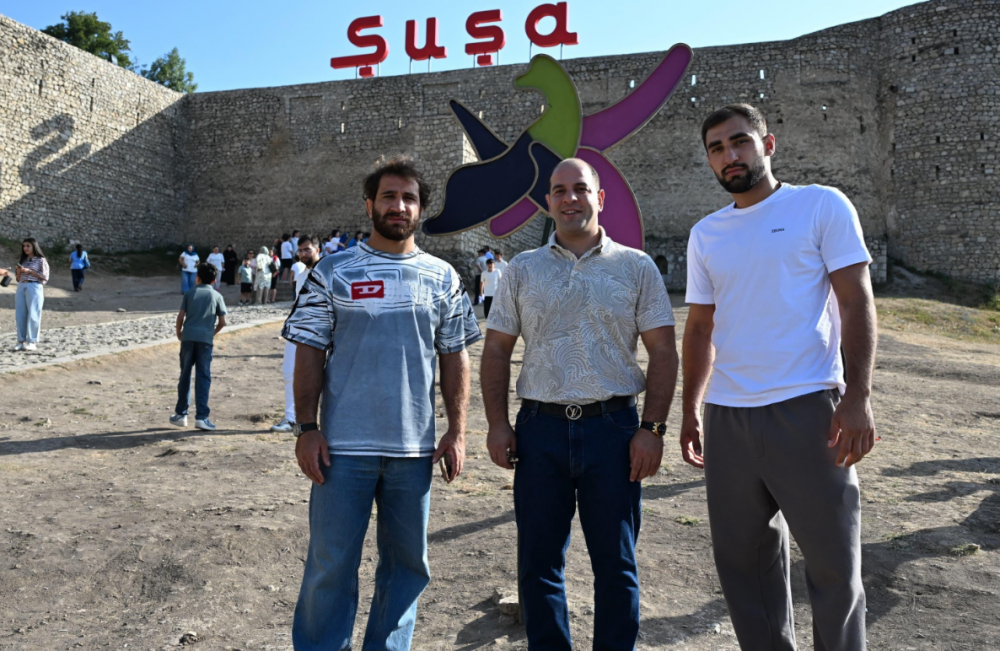 Cüdo üzrə Olimpiya çempionları Qarabağda<font color=red> - FOTOLAR</font>