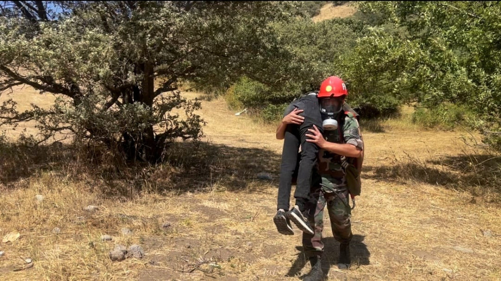 Şahbuz rayonunda meşəlik ərazidə yanğın-taktiki  təlim keçirilib<font color=red> - FOTOLAR</font>