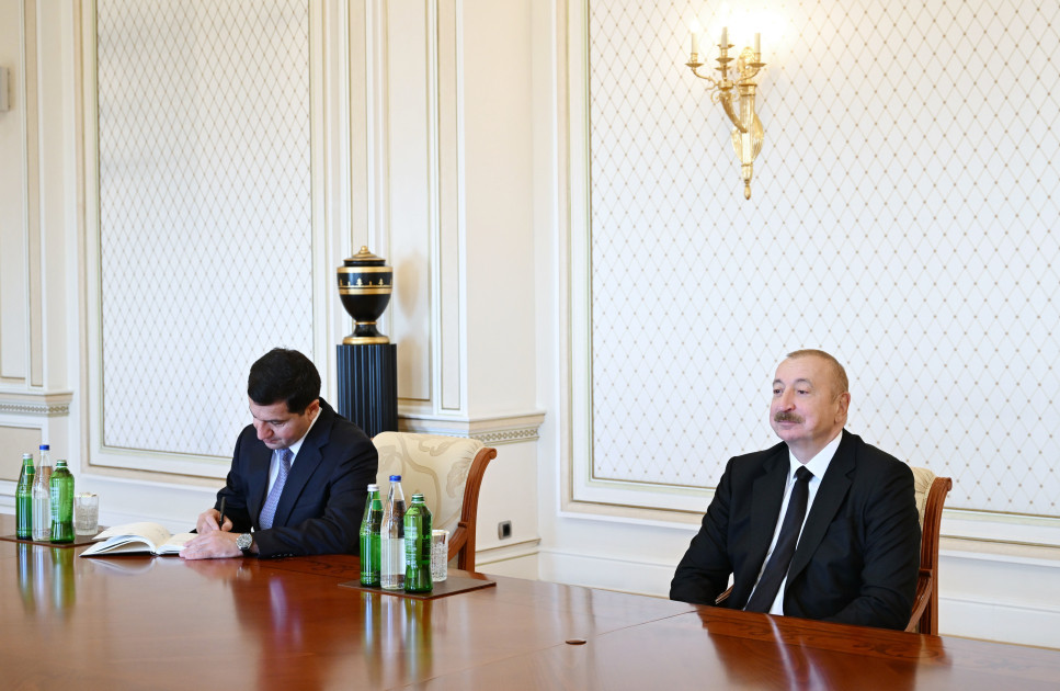 Prezident İlham Əliyev Avropa İttifaqının Cənubi Qafqaz üzrə xüsusi nümayəndəsini qəbul edib<font color=red> - FOTOLAR</font>