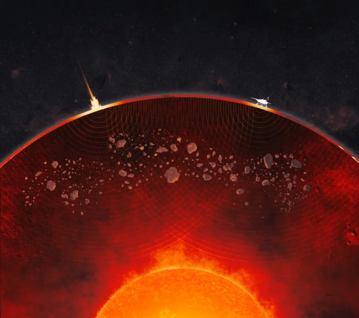 NASA Marsın səthinin quruluşu və seysmik şəraiti ilə bağlı yeni detalları təqdim edib<font color=red> - FOTOLAR</font>