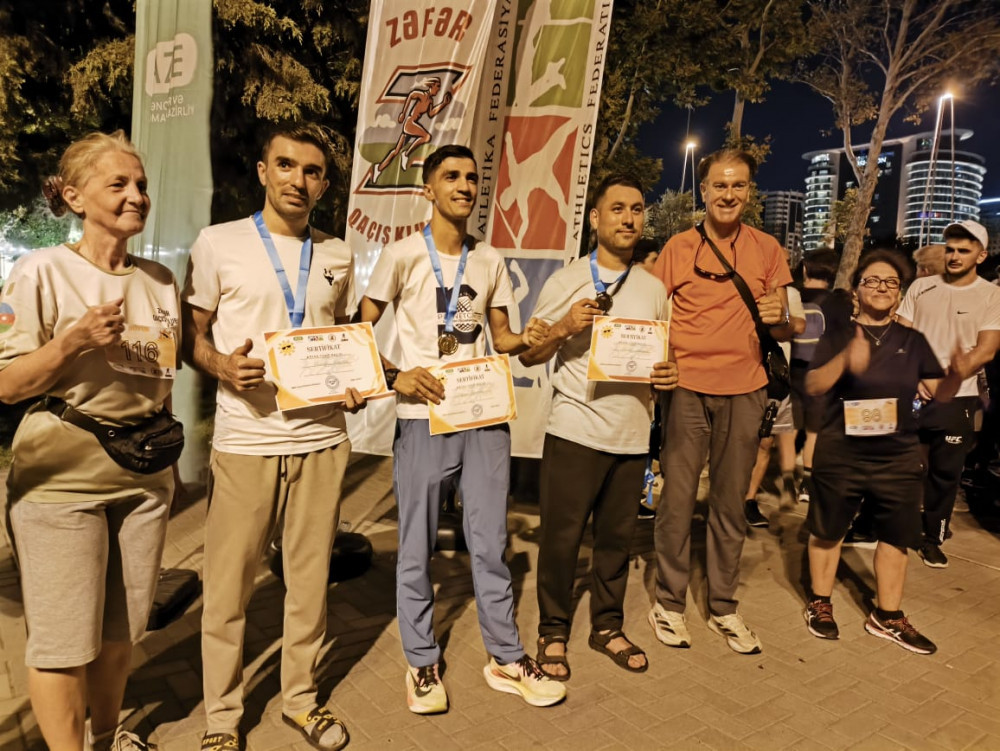 Naxçıvanlı atlet Əmrah Nağıyev “Qələbə Qaçışı”nın qalibi olub<font color=red> - FOTOLAR</font>