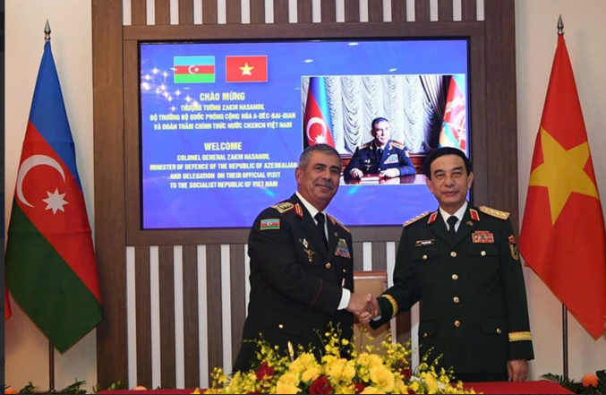 Azərbaycanla Vyetnam arasında hərbi təlim sahəsində əməkdaşlıq üzrə "Niyyət məktubu" imzalanıb<font color=red> - FOTOLAR</font>