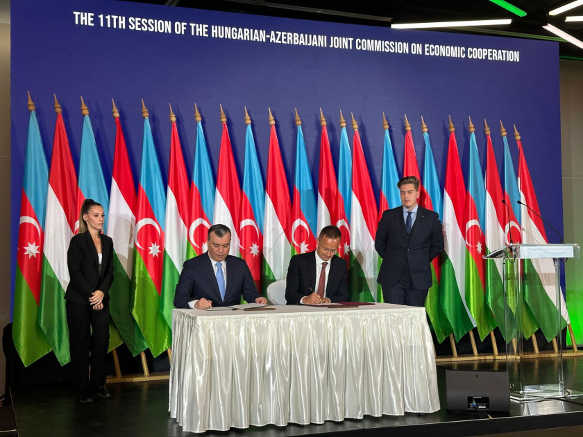 Azərbaycan və Macarıstan Hökumətləri arasında Birgə Komissiyanın XI iclası keçirilib<font color=red> - FOTOLAR</font>