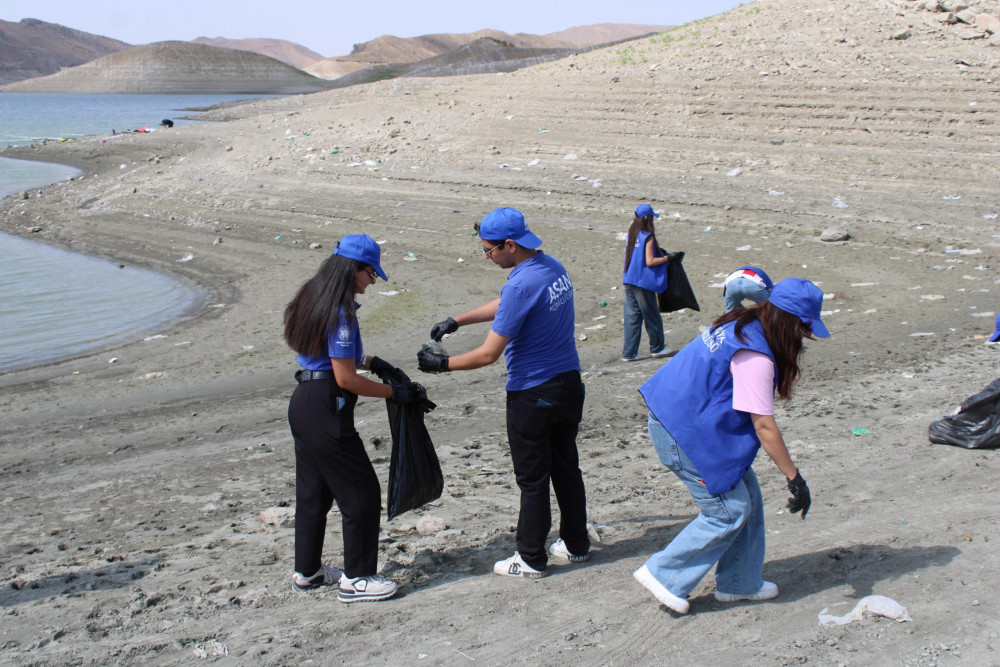Heydər Əliyev Su Anbarının ətrafı tullantılardan təmizlənib<font color=red> - FOTOLAR</font>