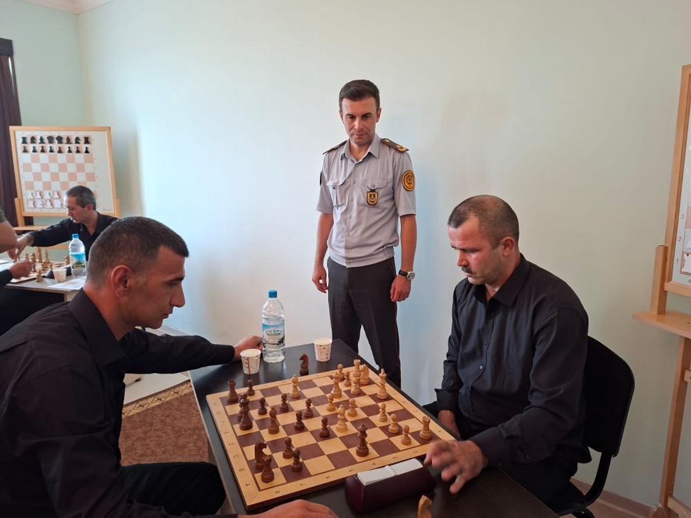 Naxçıvanda məhkumlar arasında şahmat turniri keçirilib<font color=red> - FOTOLAR</font>