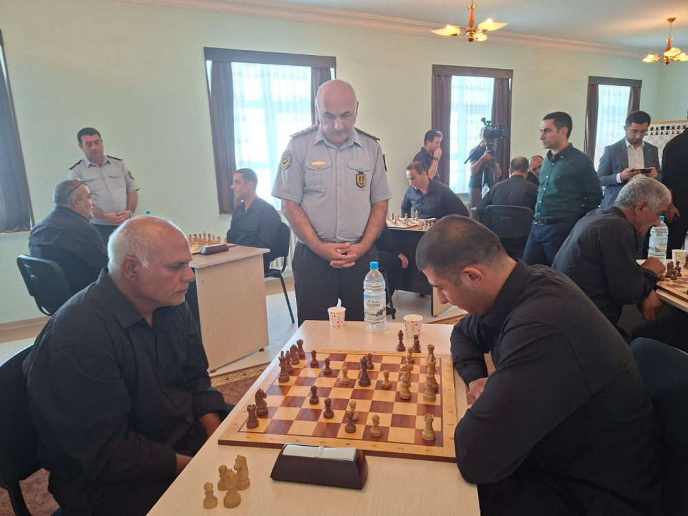 Naxçıvanda məhkumlar arasında şahmat turniri keçirilib<font color=red> - FOTOLAR</font>