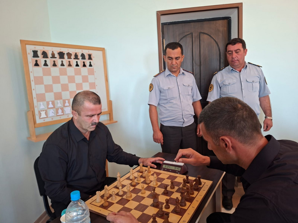 Naxçıvanda məhkumlar arasında şahmat turniri keçirilib<font color=red> - FOTOLAR</font>