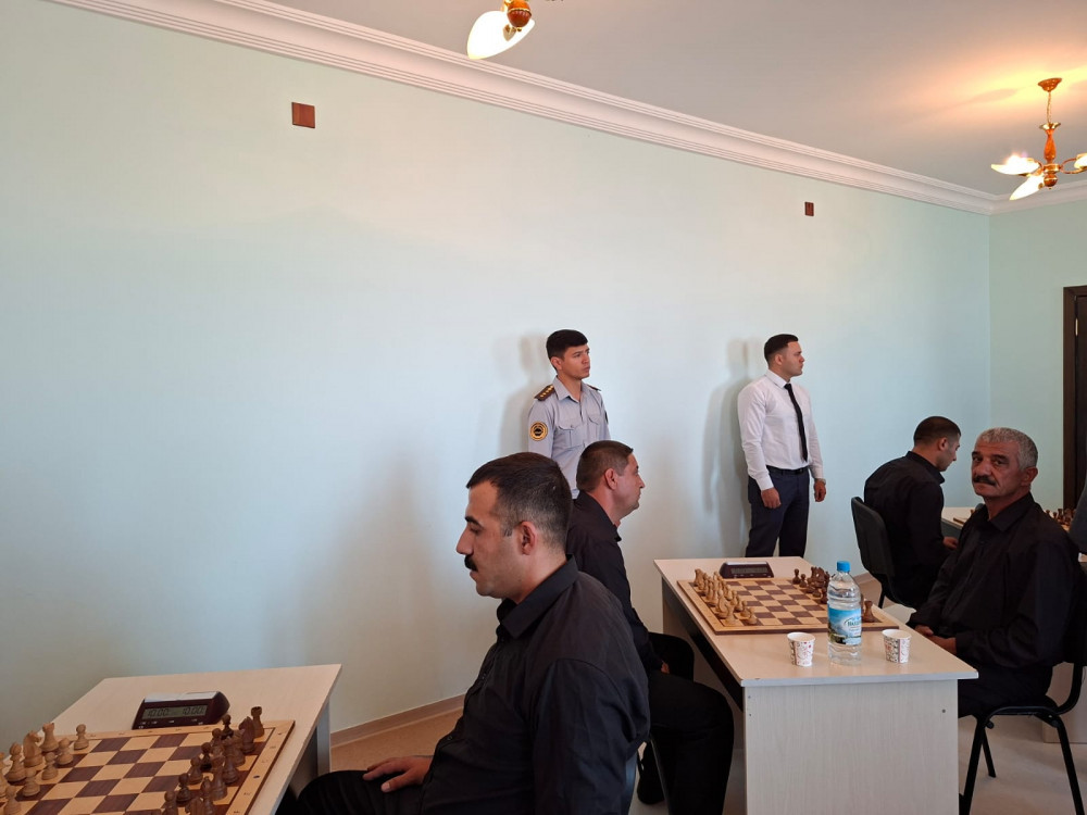 Naxçıvanda məhkumlar arasında şahmat turniri keçirilib<font color=red> - FOTOLAR</font>