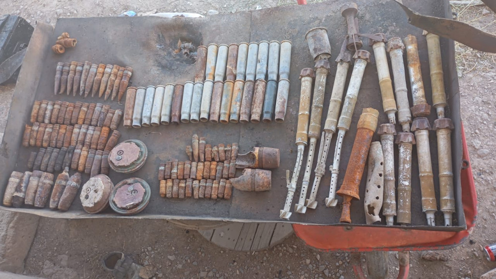 Babək və Ordubad rayonlarında hərbi sursatlar aşkar edilib <font color=red> - FOTOLAR</font>