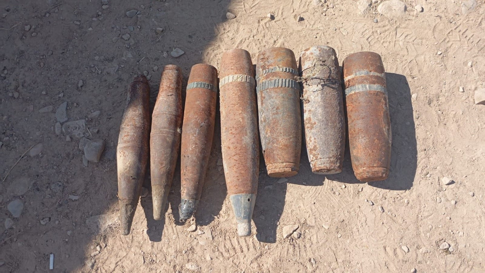 Babək və Ordubad rayonlarında hərbi sursatlar aşkar edilib <font color=red> - FOTOLAR</font>