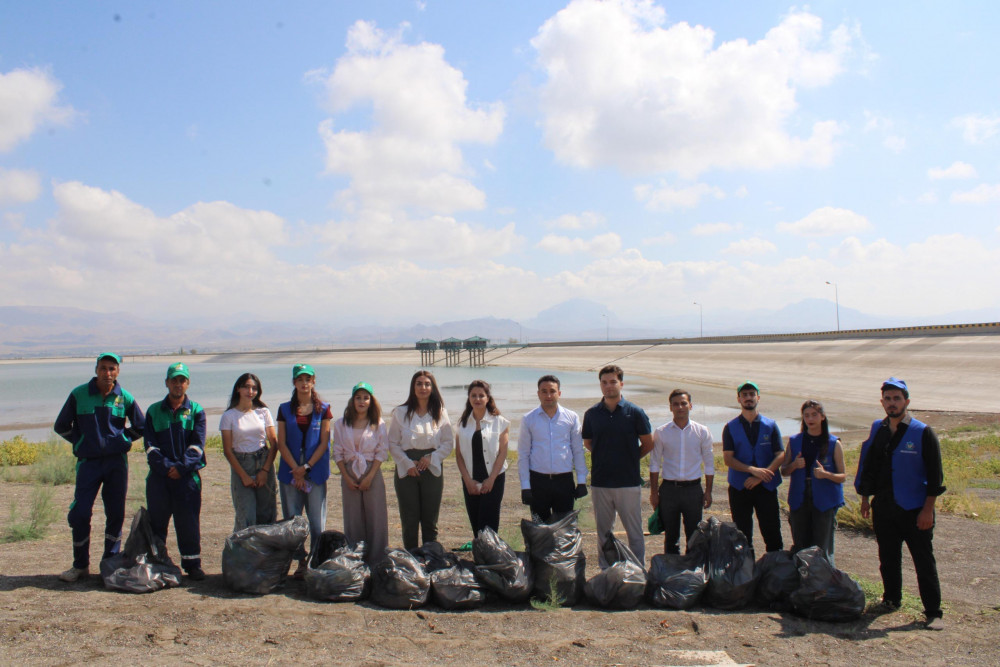 Ümumrespublika Təmizlik Marafonu çərçivəsində Uzunoba Su Anbarının ətrafı tullantılardan təmizlənib<font color=red> - FOTOLAR</font>