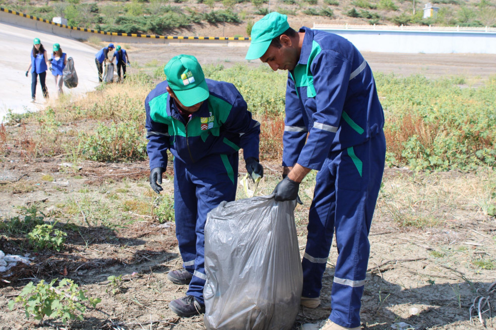 Ümumrespublika Təmizlik Marafonu çərçivəsində Uzunoba Su Anbarının ətrafı tullantılardan təmizlənib<font color=red> - FOTOLAR</font>