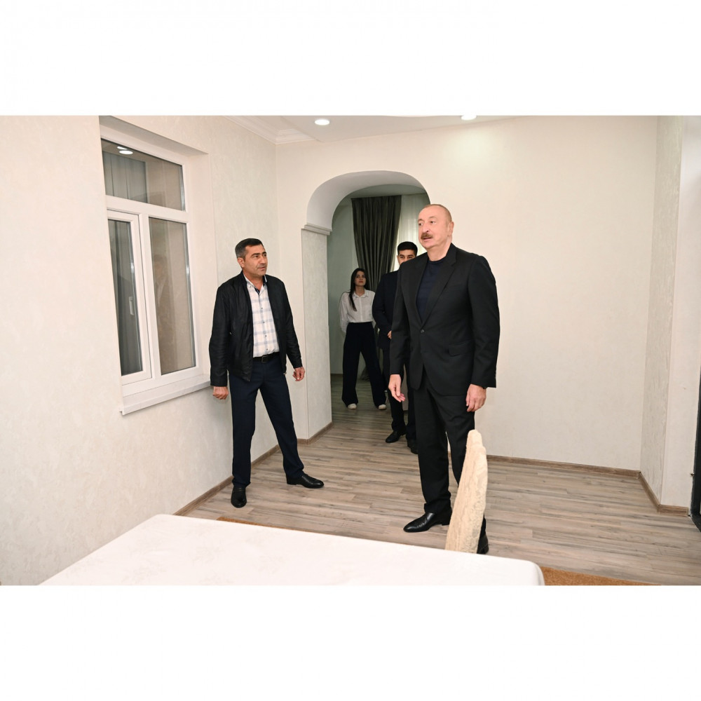 Prezident İlham Əliyev Xocavənd rayonunun Hadrut qəsəbəsində olub<font color=red> - FOTOLAR</font>