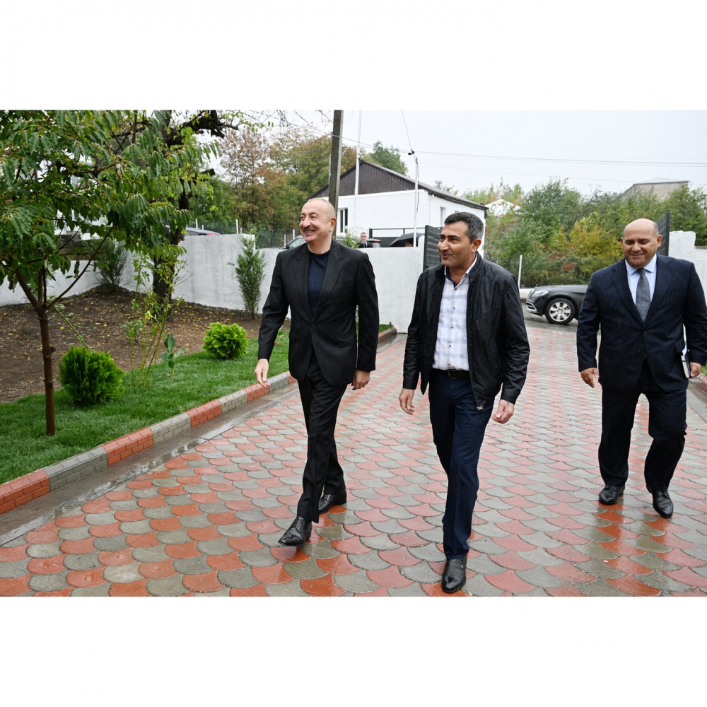 Prezident İlham Əliyev Xocavənd rayonunun Hadrut qəsəbəsində olub<font color=red> - FOTOLAR</font>