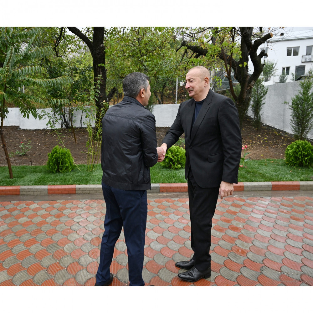 Prezident İlham Əliyev Xocavənd rayonunun Hadrut qəsəbəsində olub<font color=red> - FOTOLAR</font>