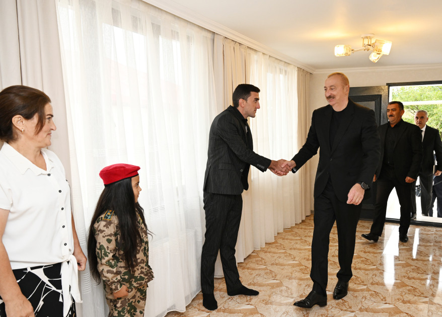 Prezident İlham Əliyev Xocalı rayonunun Seyidbəyli kəndində olub<font color=red> - FOTOLAR</font>