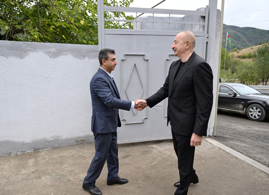 Prezident İlham Əliyev Xocalı rayonunun Badara kəndində olub<font color=red> - FOTOLAR</font>
