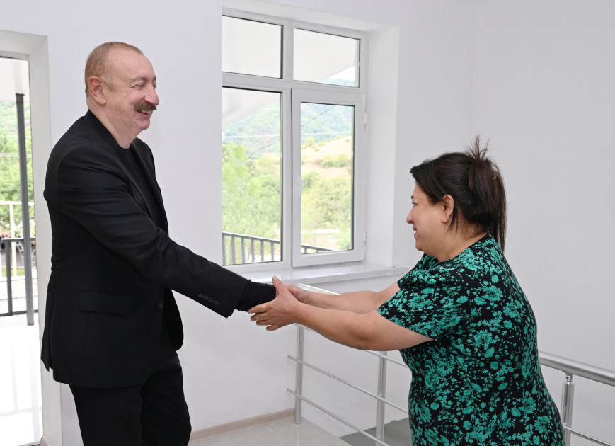 Prezident İlham Əliyev Xocalı rayonunun Badara kəndində olub<font color=red> - FOTOLAR</font>