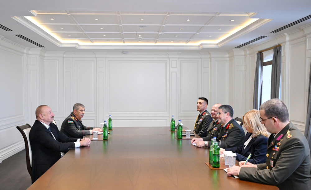 Prezident İlham Əliyev Türkiyə Silahlı Qüvvələrinin Baş Qərargah rəisini qəbul edib<font color=red> - FOTOLAR</font>