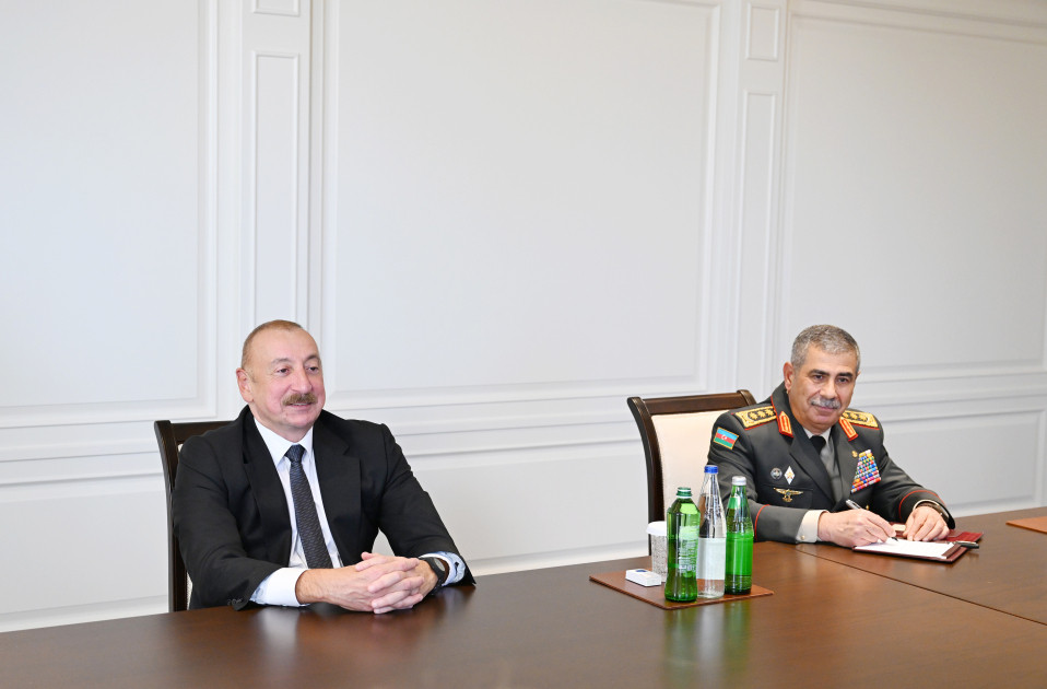 Prezident İlham Əliyev Türkiyə Silahlı Qüvvələrinin Baş Qərargah rəisini qəbul edib<font color=red> - FOTOLAR</font>