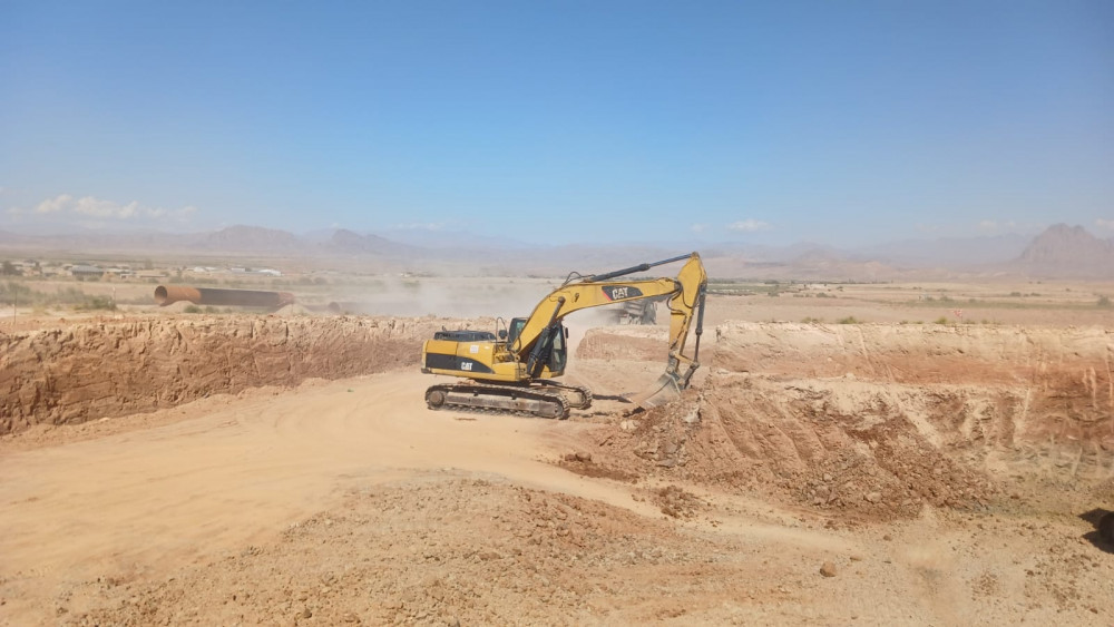 Araz çayından Nehrəm qəsəbəsinə su çəkilir<font color=red> - FOTOLAR</font>