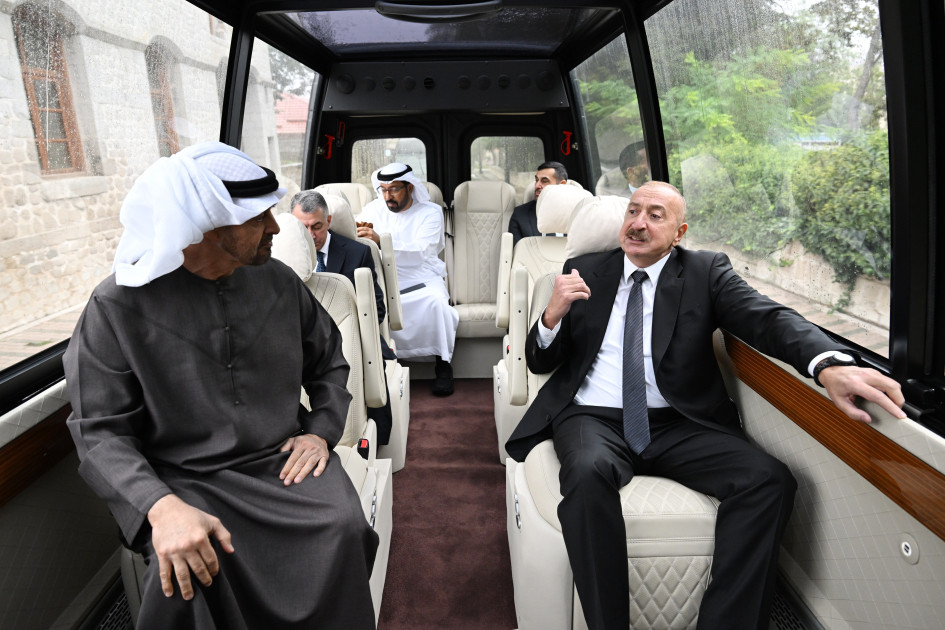 Azərbaycanın və Birləşmiş Ərəb Əmirliklərinin prezidentləri Milli Xalça Muzeyinin Şuşa filialında olublar<font color=red> - FOTOLAR</font>