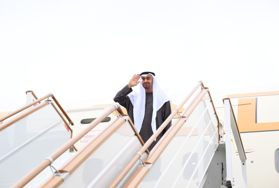 Birləşmiş Ərəb Əmirliklərinin Prezidentinin Azərbaycana rəsmi səfəri başa çatıb<font color=red> - FOTOLAR</font>