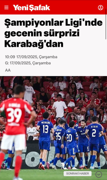 “Qarabağ”ın Portuqaliyada qazandığı tarixi qələbə xarici mətbuatda geniş işıqlandırılıb<font color=red> - FOTOLAR</font>