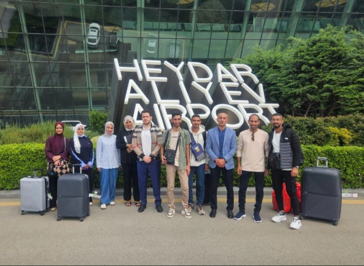 Azərbaycan 14 fələstinli tələbəni Qəzzadan təxliyə edib<font color=red> - FOTOLAR</font>