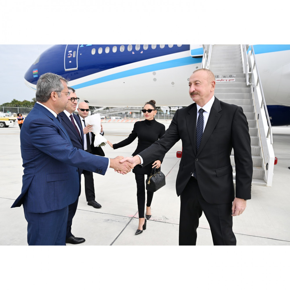 Prezident İlham Əliyev BMT Baş Assambleyasının 80-ci sessiyasında iştirak etmək üçün Nyu-Yorka səfərə gəlib<font color=red> - FOTOLAR</font>