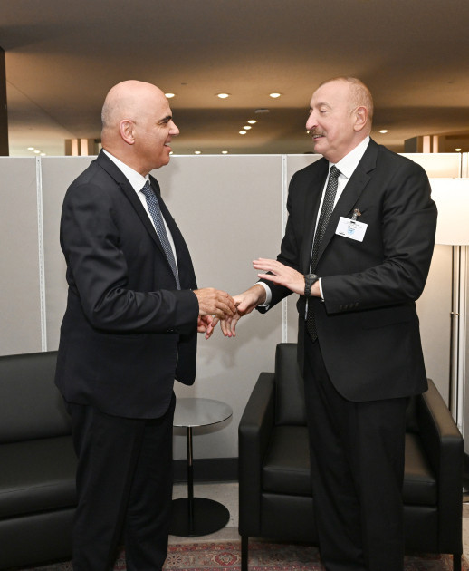 Prezident İlham Əliyev BMT-nin Nyu-Yorkdakı mənzil-qərargahında Avropa Şurasının Baş katibi ilə görüşüb<font color=red> - FOTOLAR</font>