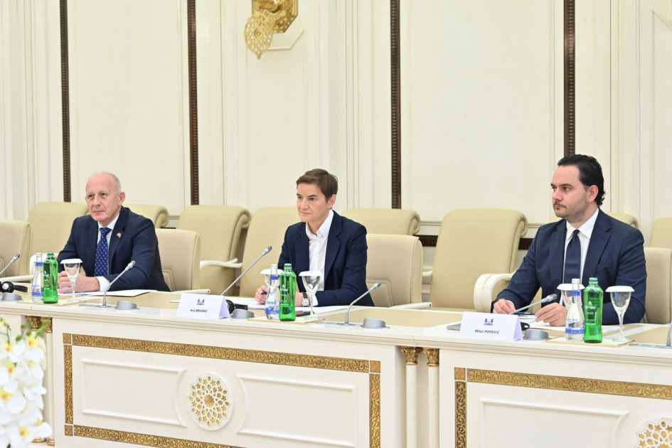 Ana Brnabiç: Azərbaycan Serbiya üçün dost və müttəfiq ölkədir<font color=red> - FOTOLAR</font>