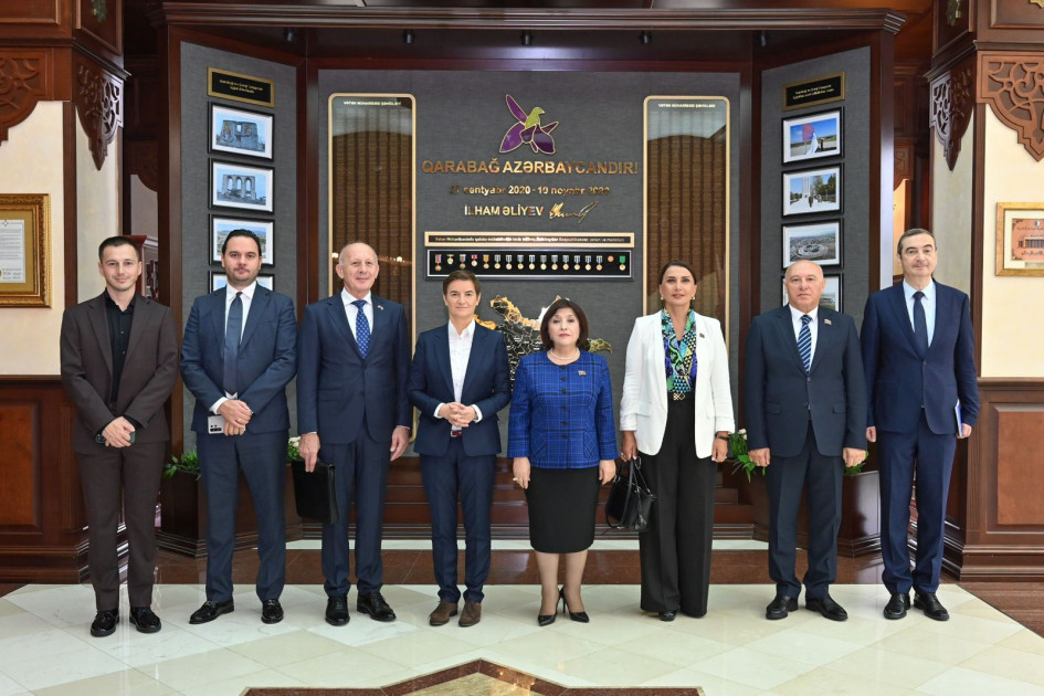 Ana Brnabiç: Azərbaycan Serbiya üçün dost və müttəfiq ölkədir<font color=red> - FOTOLAR</font>