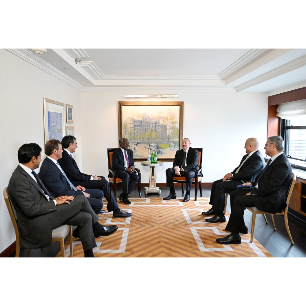 Prezident İlham Əliyev Nyu-Yorkda “Global Infrastructure Partners” şirkətinin təsisçisi, sədri və baş icraçı direktoru ilə görüşüb<font color=red> - FOTOLAR</font>