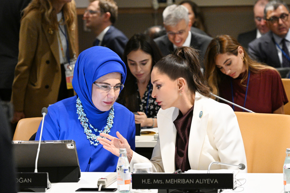 Birinci xanım Mehriban Əliyeva BMT Baş Assambleyası çərçivəsində xüsusi sessiyada iştirak edib<font color=red> - FOTOLAR</font>