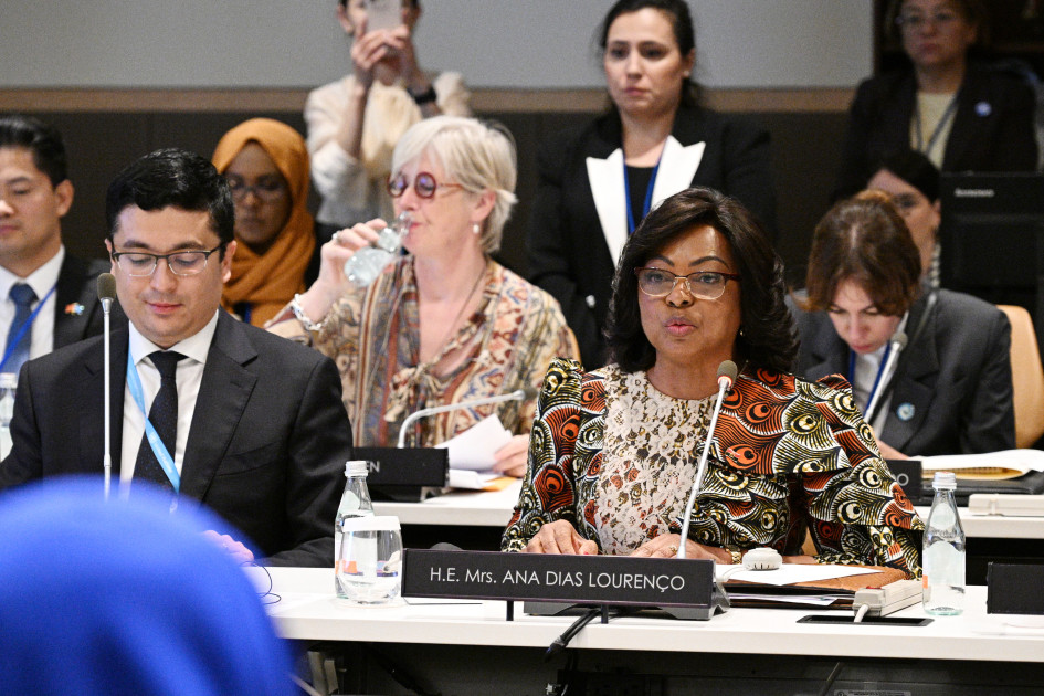 Birinci xanım Mehriban Əliyeva BMT Baş Assambleyası çərçivəsində xüsusi sessiyada iştirak edib<font color=red> - FOTOLAR</font>