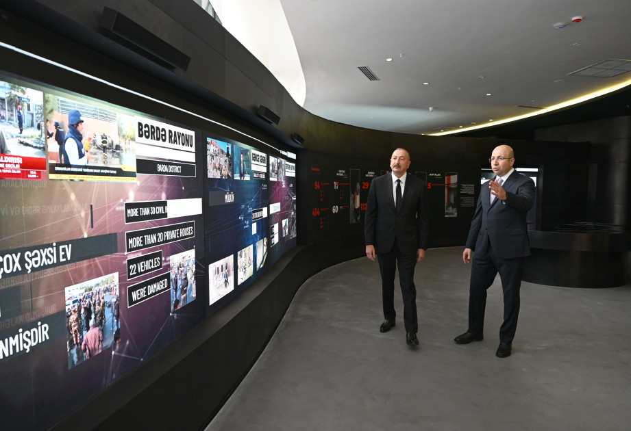 Prezident İlham Əliyev Gəncə Memorial Kompleksinin açılışında iştirak edib<font color=red> - FOTOLAR</font>