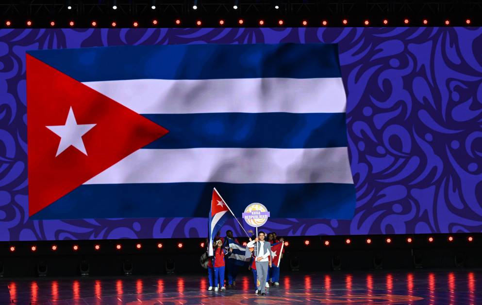 Gəncədə III MDB Oyunlarının təntənəli açılış mərasimi keçirilib Prezident İlham Əliyev və birinci xanım Mehriban Əliyeva tədbiri izləyiblər<font color=red> - FOTOLAR</font>