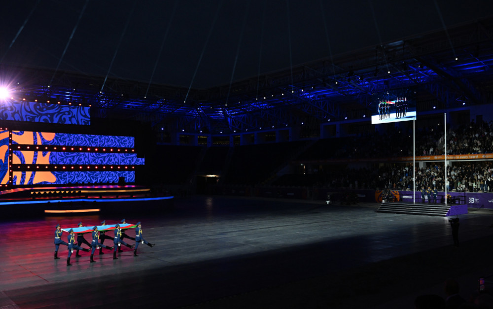 Gəncədə III MDB Oyunlarının təntənəli açılış mərasimi keçirilib Prezident İlham Əliyev və birinci xanım Mehriban Əliyeva tədbiri izləyiblər<font color=red> - FOTOLAR</font>