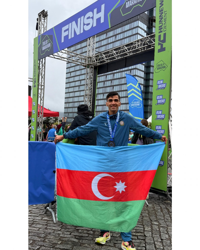 Naxçıvanlı idmançı Əmrah Nağıyev Tbilisi Marafonununun ilk onluğunda <font color=red> - FOTOLAR</font>