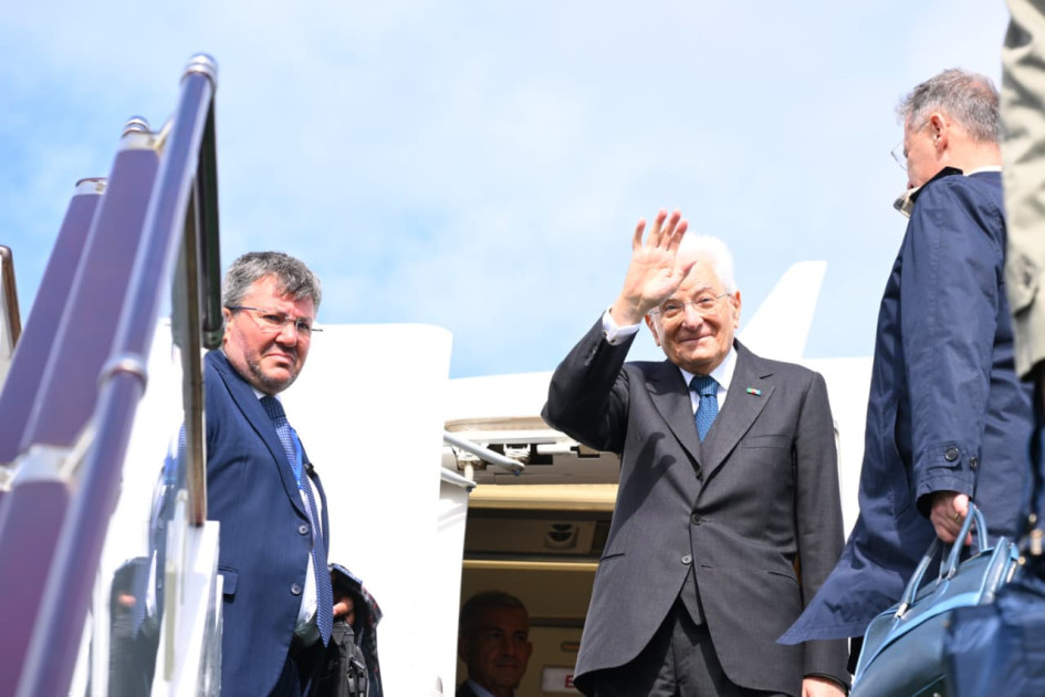 İtaliya Prezidentinin Azərbaycana səfəri başa çatıb<font color=red> - FOTOLAR</font>